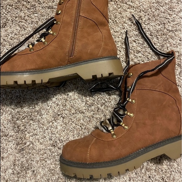 Style & Co. Faux Fur Combat Boots - Picture 8 of 8